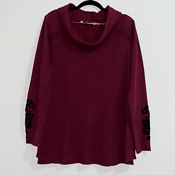 Soft Surroundings Embroidered Thermal Sweater - Picture 10 of 10